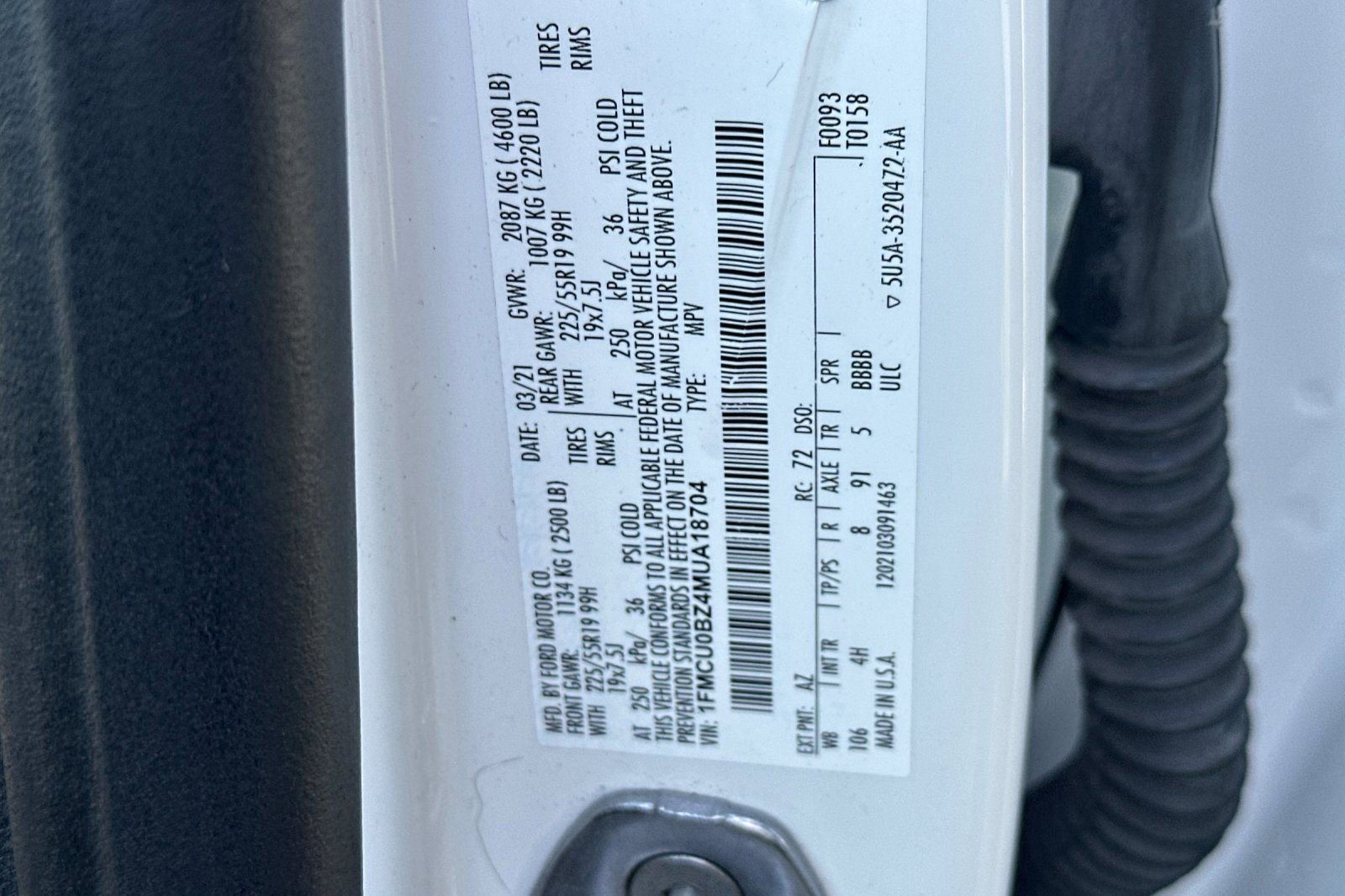 Certified 2021 Ford Escape SE w/ SE Sport Appearance Package FWD image 29