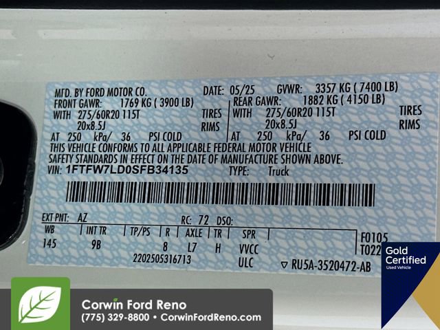 Certified 2025 Ford F150 Platinum w/ Equipment Group 702A High AWD/4WD image 38