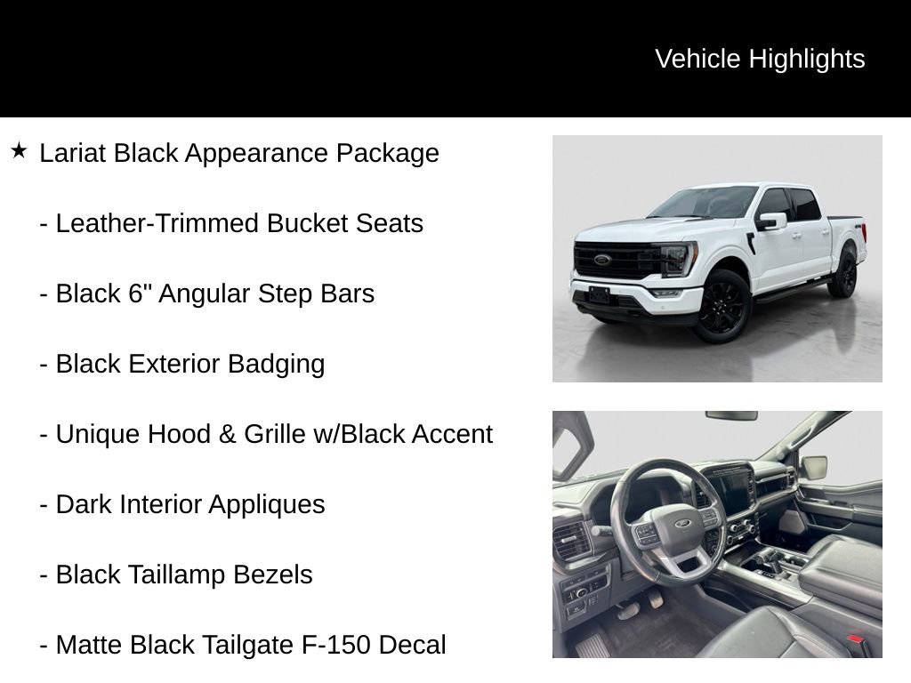 Certified 2023 Ford F150 Lariat w/ Equipment Group 502A High AWD/4WD image 6
