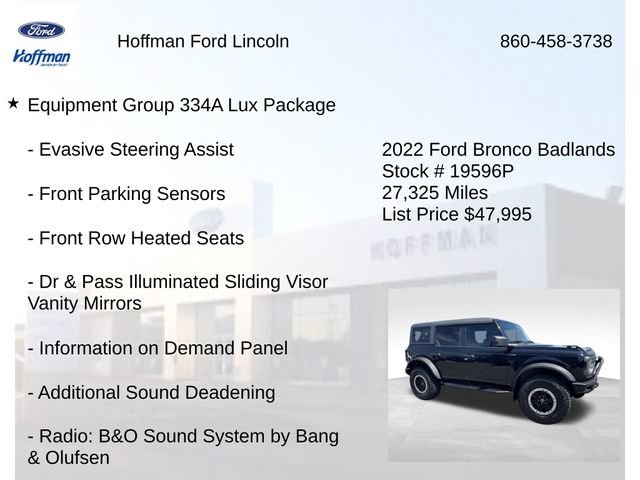 Certified 2022 Ford Bronco Badlands AWD/4WD image 12