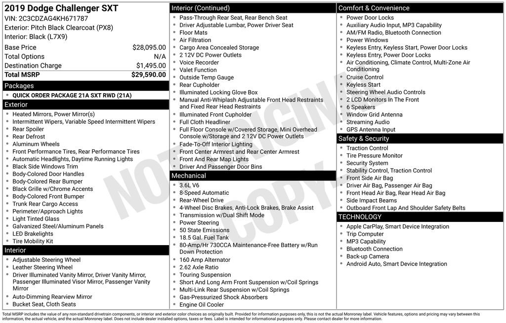 Used 2019 Dodge Challenger SXT RWD image 25
