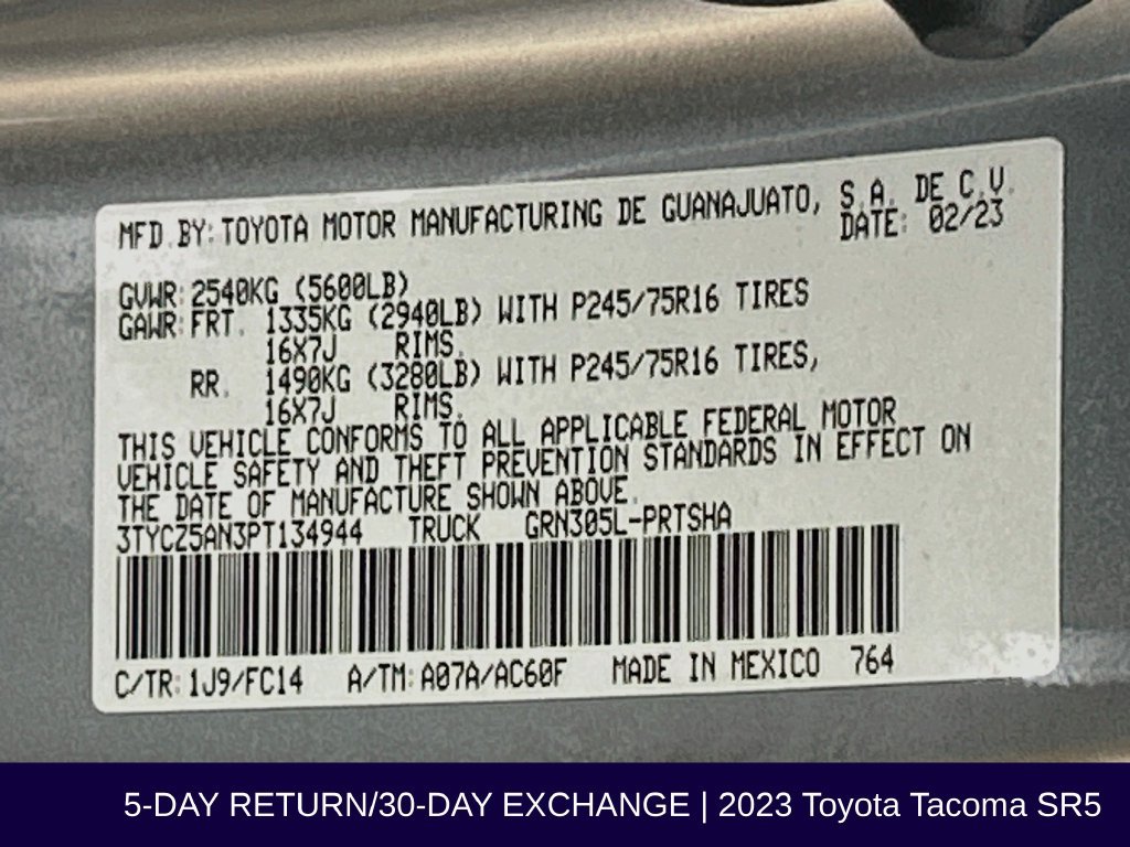 Used 2023 Toyota Tacoma SR5 AWD/4WD image 34