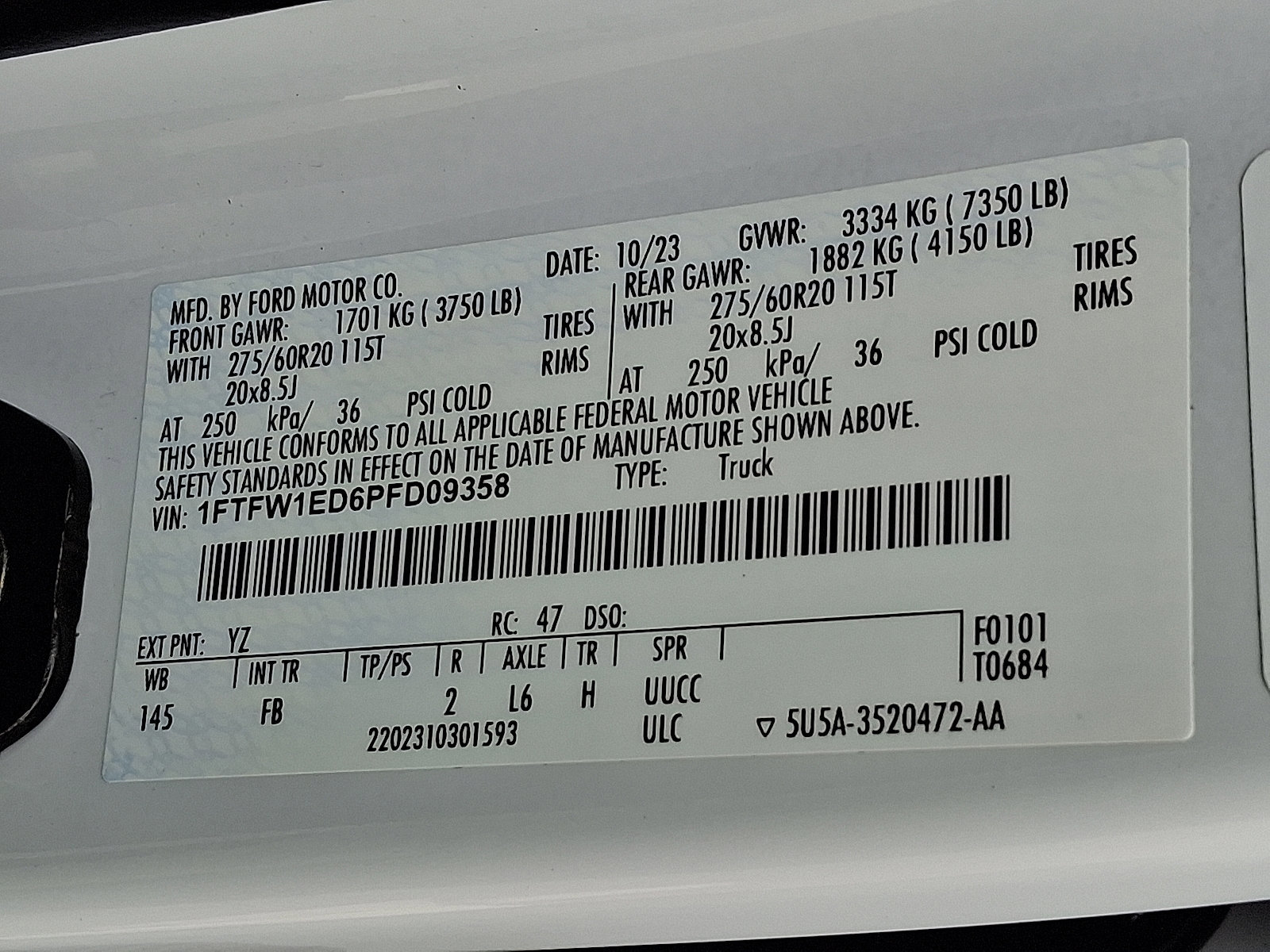 Certified 2023 Ford F150 XLT w/ Equipment Group 302A High image 26