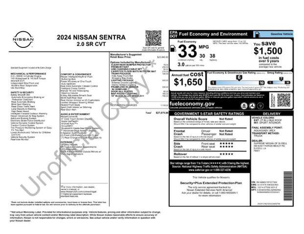 Used 2024 Nissan Sentra SR w/ Lighting Package image 29