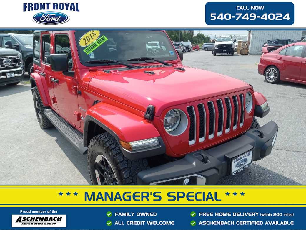 Used 2018 Jeep Wrangler Unlimited Sahara