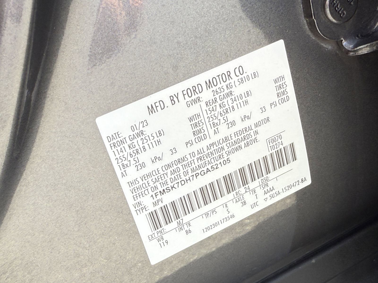 Certified 2023 Ford Explorer XLT RWD image 34