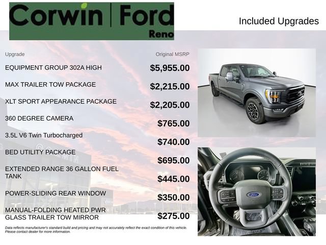 Certified 2023 Ford F150 XLT w/ Equipment Group 302A High AWD/4WD image 3