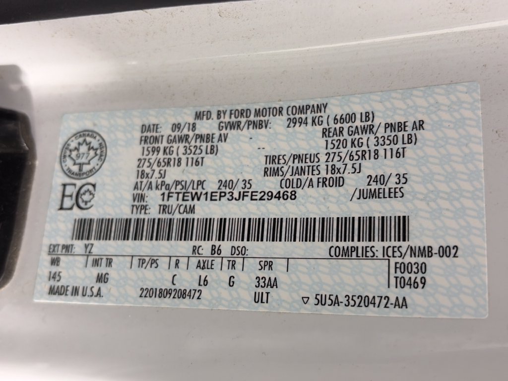 Certified 2018 Ford F150 XLT w/ Equipment Group 302A Luxury AWD/4WD image 9