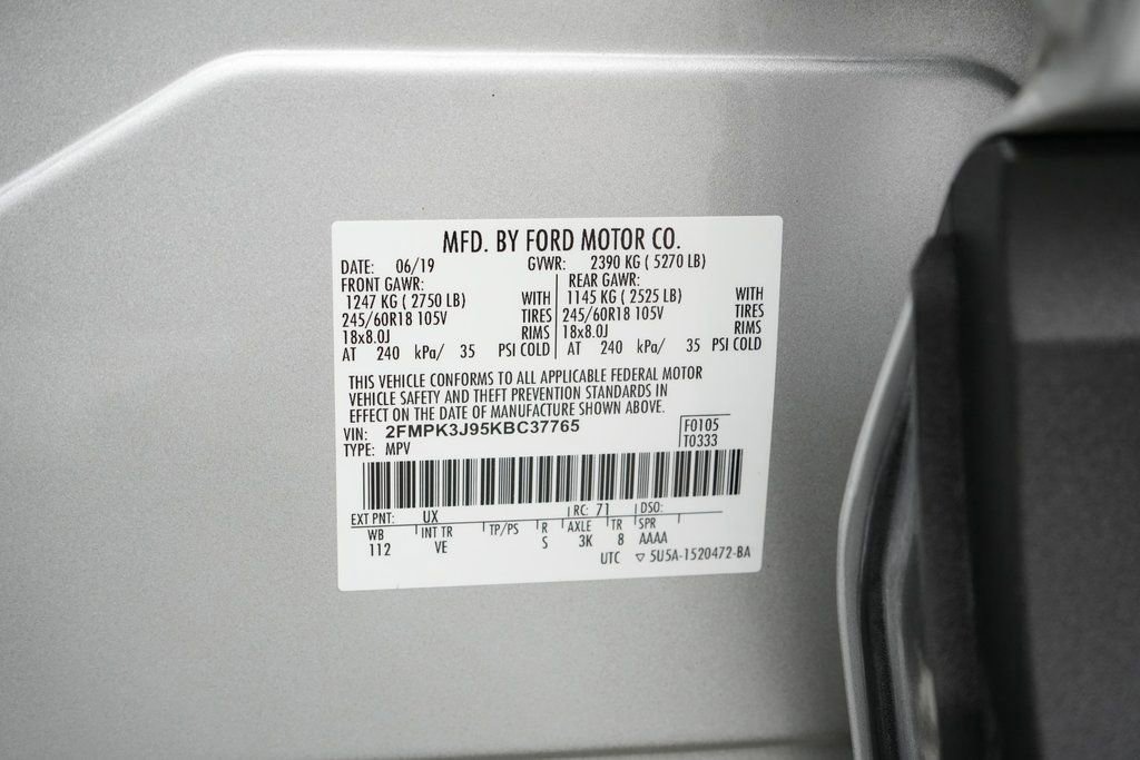 Certified 2019 Ford Edge SEL w/ Equipment Group 201A image 23