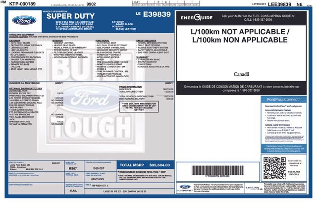 Certified 2020 Ford F350 Platinum w/ FX4 Off-Road Package AWD/4WD image 7