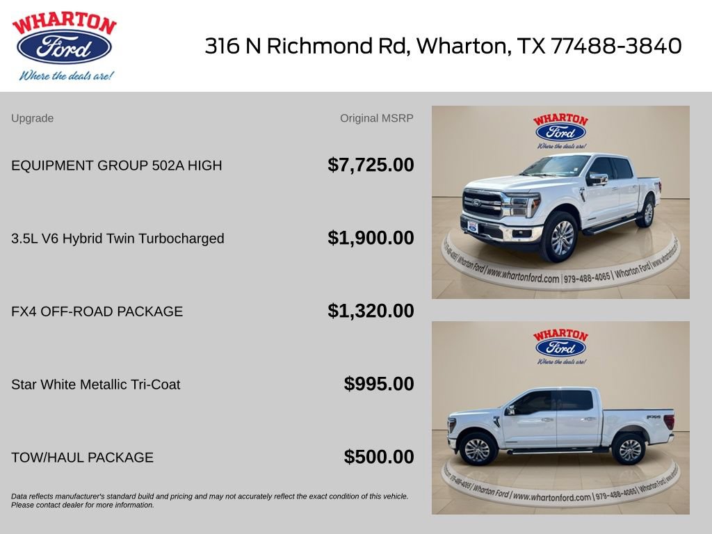 Certified 2025 Ford F150 Lariat w/ Equipment Group 502A High AWD/4WD image 2