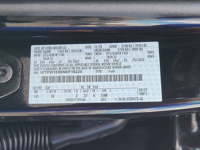 Certified 2022 Ford F150 XLT w/ Equipment Group 302A High AWD/4WD image 16