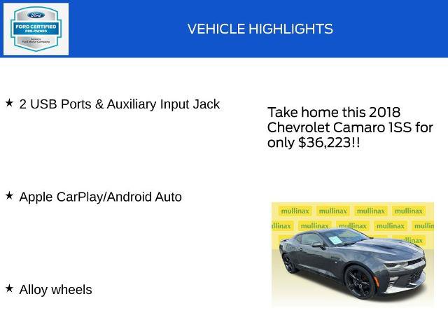 Used 2018 Chevrolet Camaro SS RWD image 19