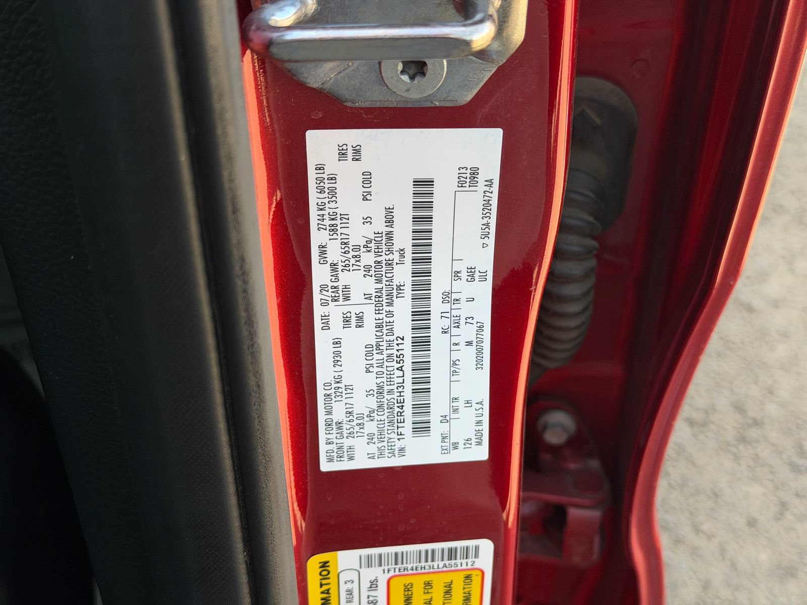 Certified 2020 Ford Ranger XLT w/ Equipment Group 302A Luxury RWD image 32