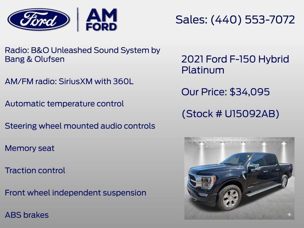 Certified 2021 Ford F150 Platinum w/ Equipment Group 701A High AWD/4WD image 20