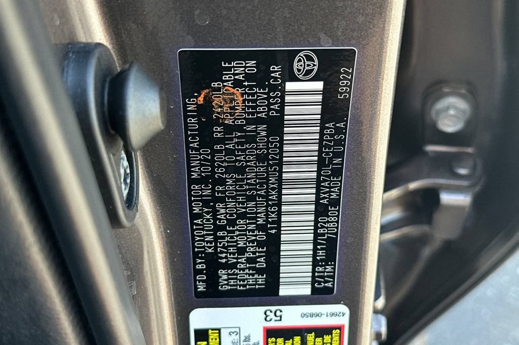 Used 2021 Toyota Camry XSE w/ Carpet Mat Package (TMS) FWD image 32