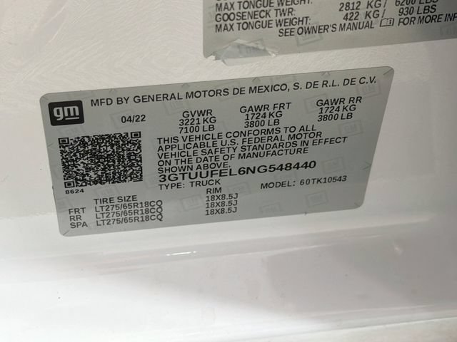 Used 2022 GMC Sierra 1500 AT4X AWD/4WD image 39
