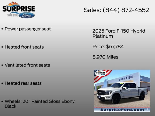 Certified 2025 Ford F150 Platinum w/ Equipment Group 702A High AWD/4WD image 36
