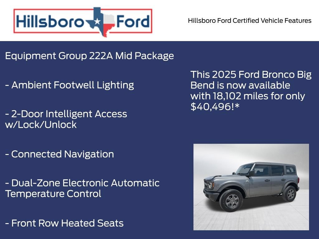 Certified 2025 Ford Bronco Big Bend AWD/4WD image 5