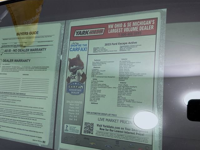 Certified 2023 Ford Escape Active w/ Tech Pack #1 image 14
