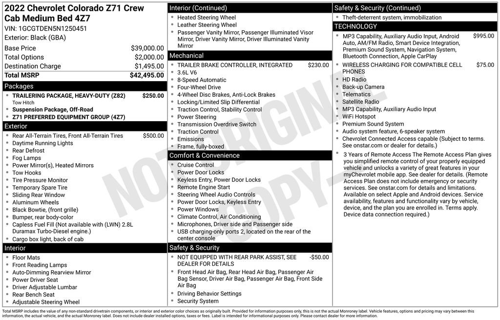 Used 2022 Chevrolet Colorado Z71 AWD/4WD image 26