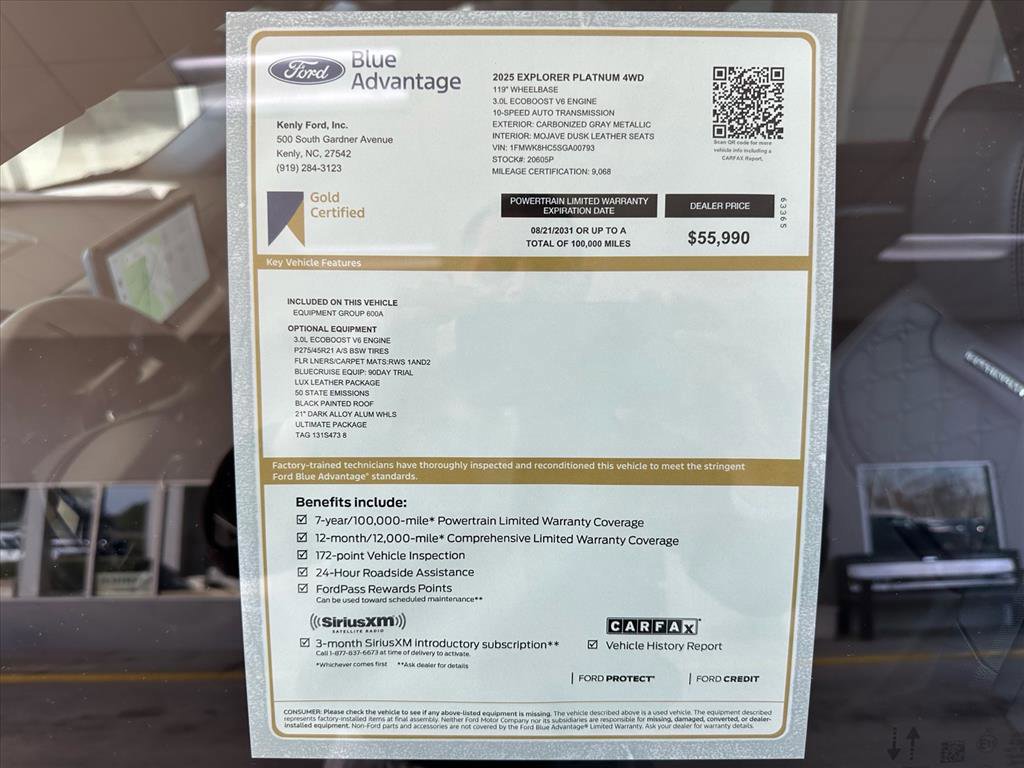 Certified 2025 Ford Explorer Platinum w/ Ultimate Package image 10