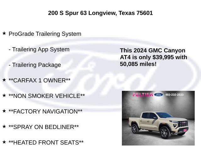Used 2024 GMC Canyon AT4 w/ Technology Package AWD/4WD image 25