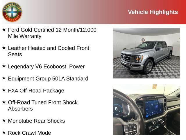 Certified 2023 Ford F150 Lariat w/ FX4 Off-Road Package AWD/4WD image 2