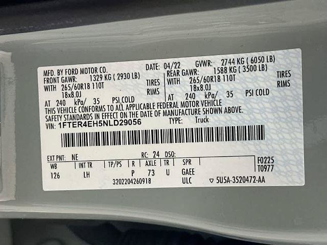 Certified 2022 Ford Ranger XLT w/ Equipment Group 301A Mid RWD image 22