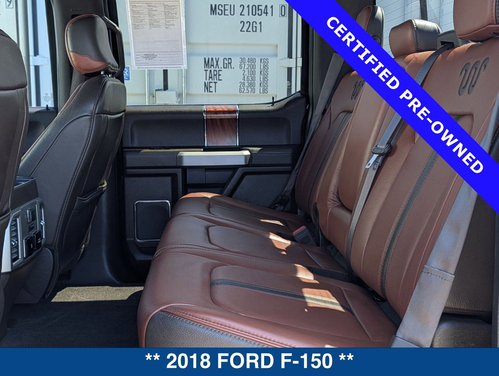 Certified 2018 Ford F150 King Ranch w/ Equipment Group 601A Luxury image 20