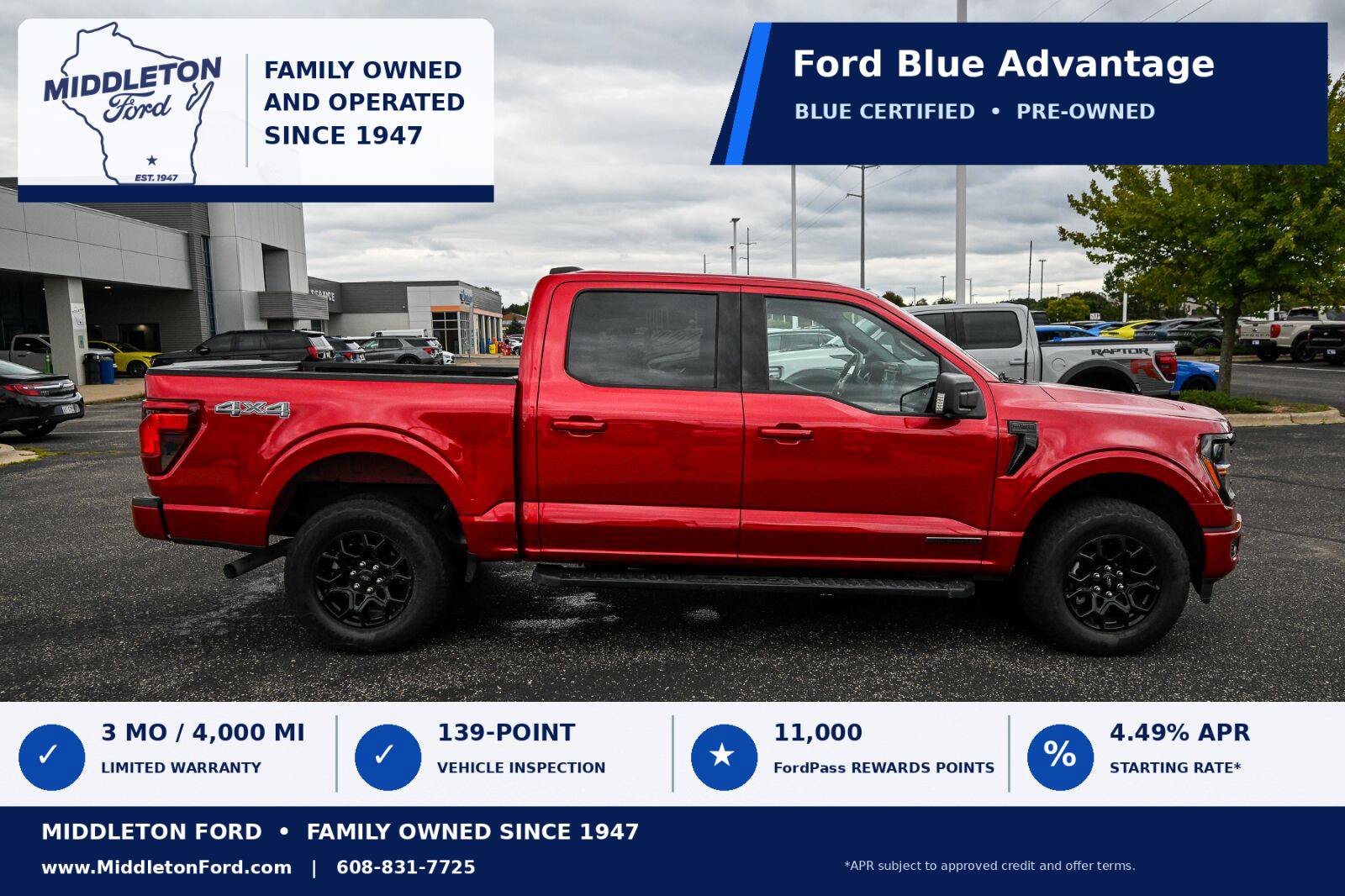 Certified 2024 Ford F150 XLT w/ Equipment Group 302A MID