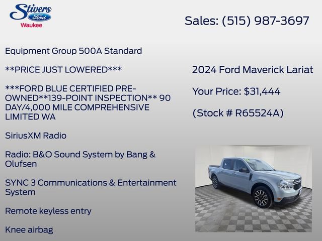 Certified 2024 Ford Maverick Lariat AWD/4WD image 8