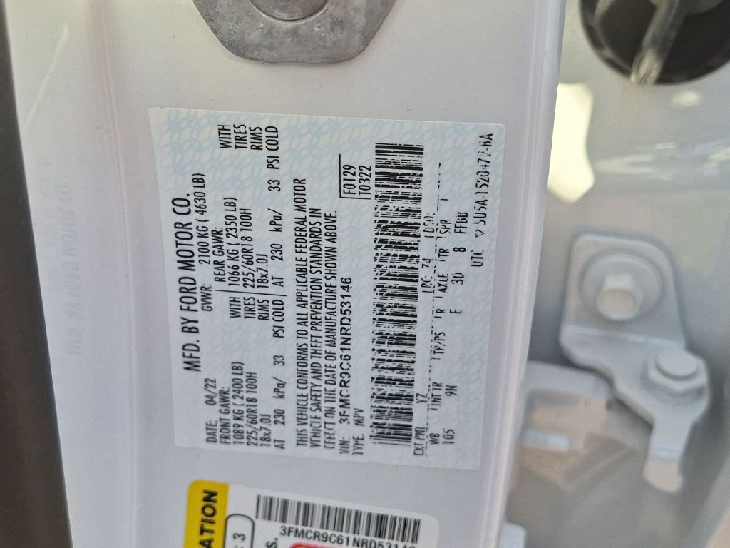 Certified 2022 Ford Bronco Sport Outer Banks AWD/4WD image 32