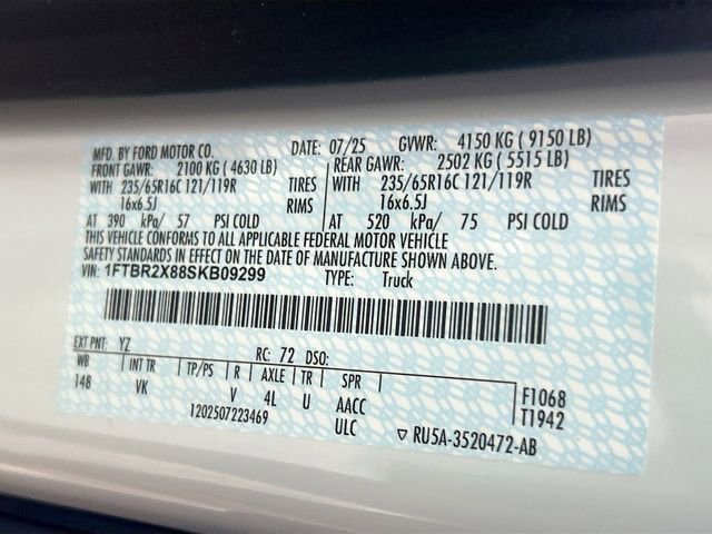 Certified 2025 Ford Transit 250 148 High Roof AWD image 33