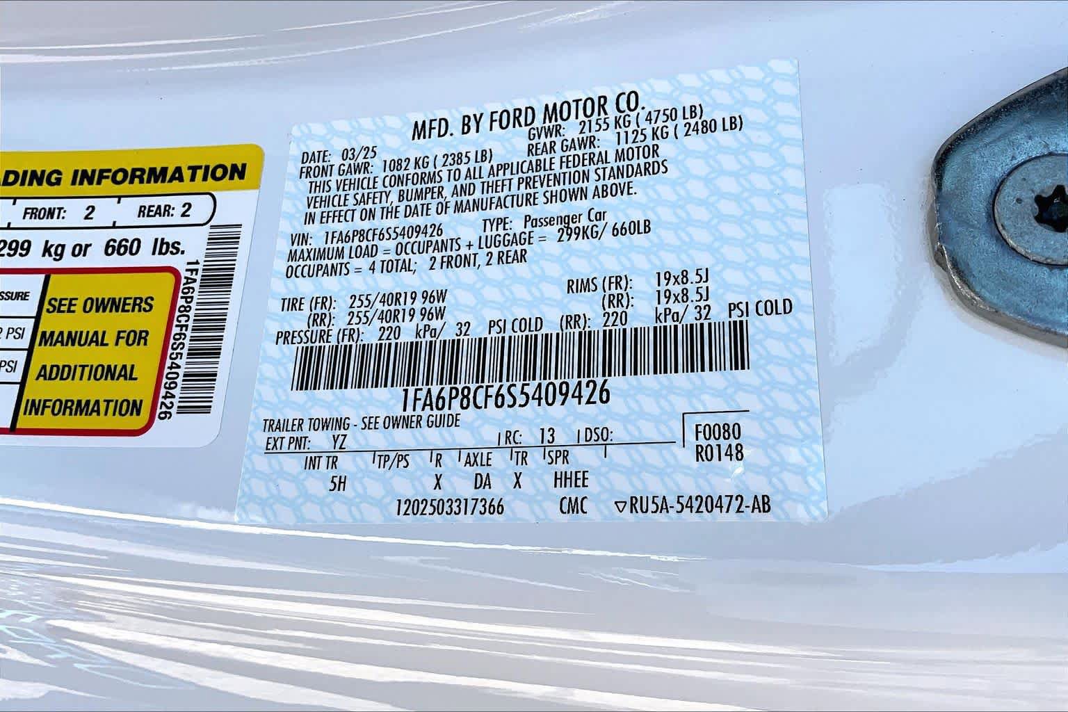 Certified 2025 Ford Mustang GT Premium RWD image 34