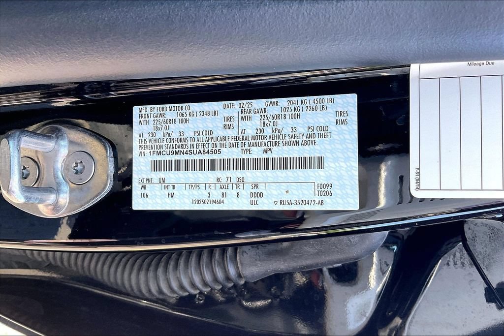 Certified 2025 Ford Escape ST-Line AWD/4WD image 34