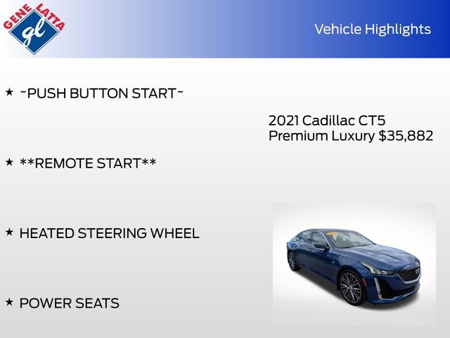 Used 2021 Cadillac CT5 Premium Luxury AWD/4WD image 35