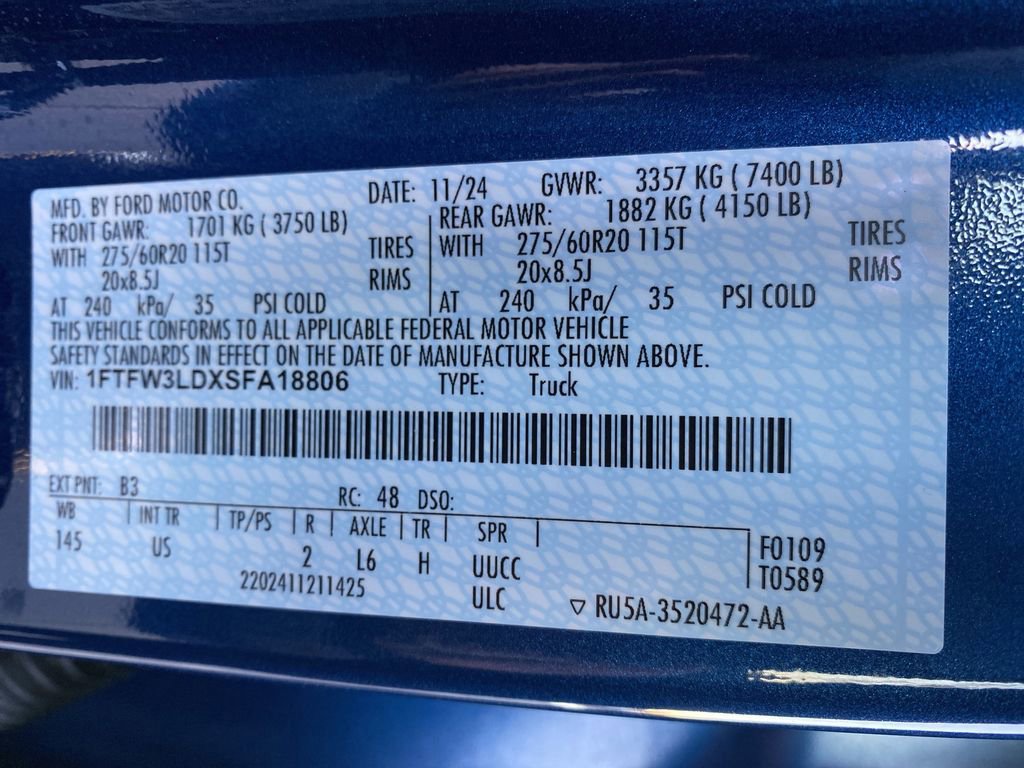 Certified 2025 Ford F150 XLT w/ Equipment Group 302A MID image 55