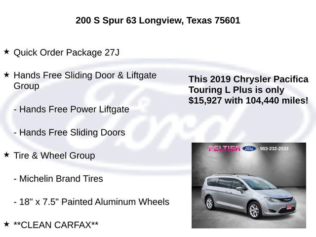 Used 2019 Chrysler Pacifica Touring-L Plus w/ Tire & Wheel Group image 5