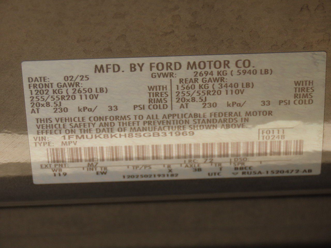 Certified 2025 Ford Explorer ST-Line AWD/4WD image 34