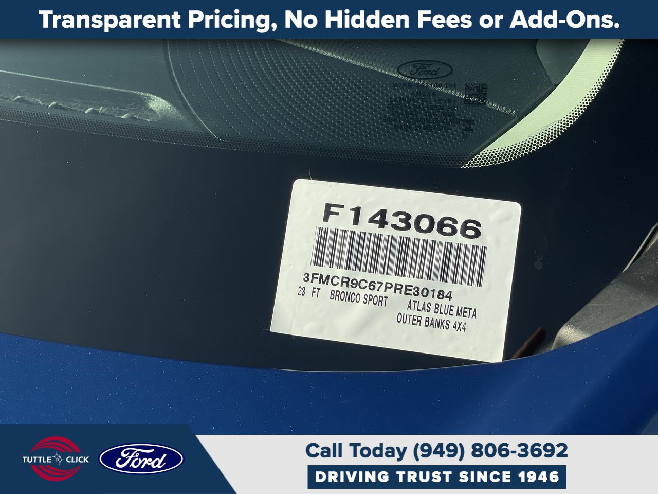 Certified 2023 Ford Bronco Sport Outer Banks w/ Tech Package AWD/4WD image 42