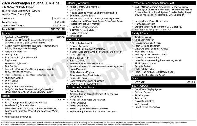 Used 2024 Volkswagen Tiguan SEL R-Line AWD/4WD image 4