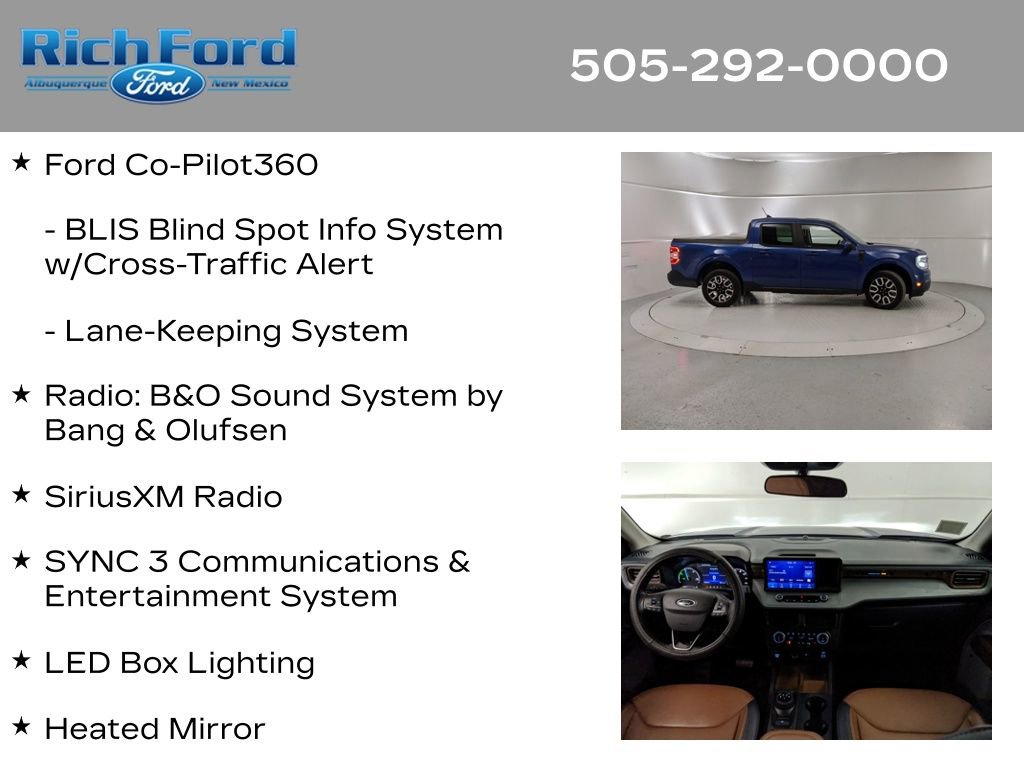 Certified 2023 Ford Maverick Lariat w/ Lariat Luxury Package image 31