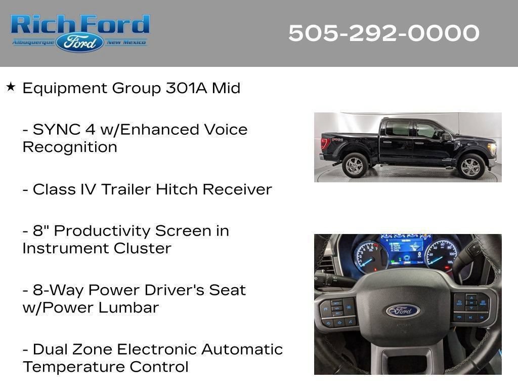 Certified 2023 Ford F150 XLT w/ Equipment Group 301A Mid AWD/4WD image 47