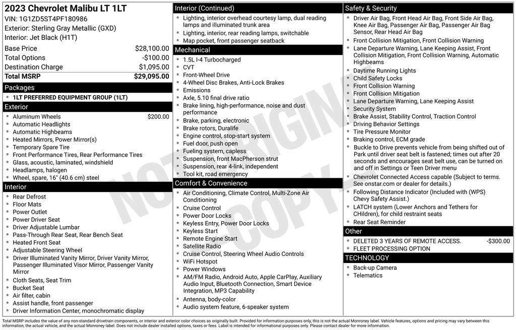 Used 2023 Chevrolet Malibu LT FWD image 39