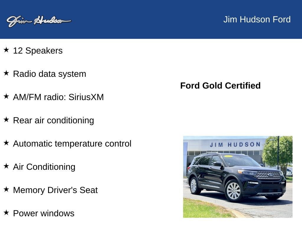 Certified 2023 Ford Explorer Limited w/ Limited Technology Package AWD/4WD image 13