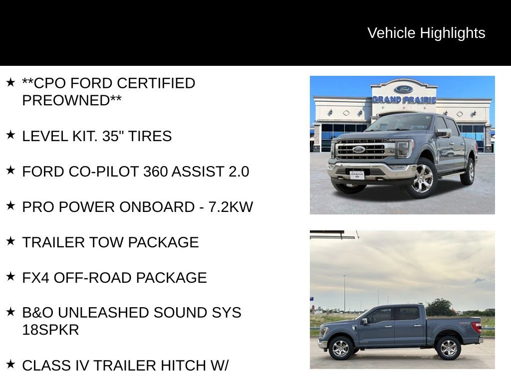 Certified 2023 Ford F150 Lariat w/ Equipment Group 502A High AWD/4WD image 5