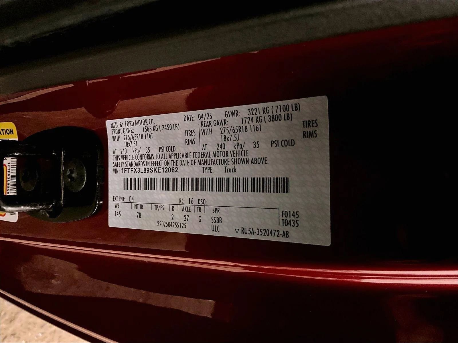 Certified 2025 Ford F150 XLT w/ Equipment Group 301A Standard AWD/4WD image 33