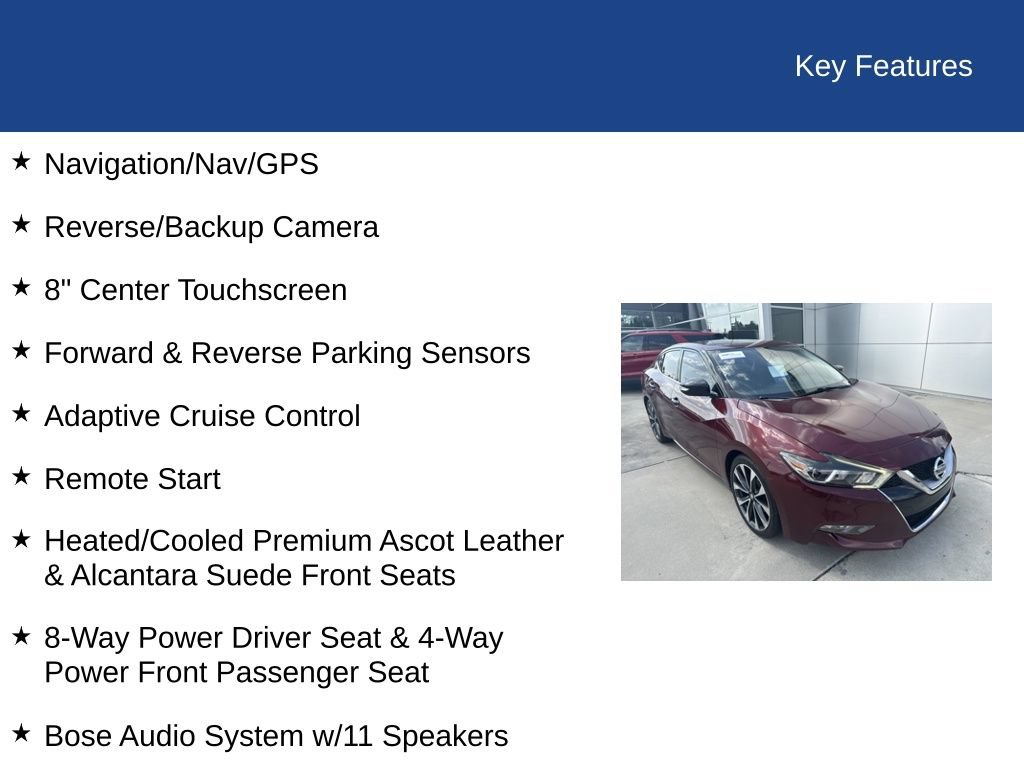 Used 2017 Nissan Maxima SR FWD image 27