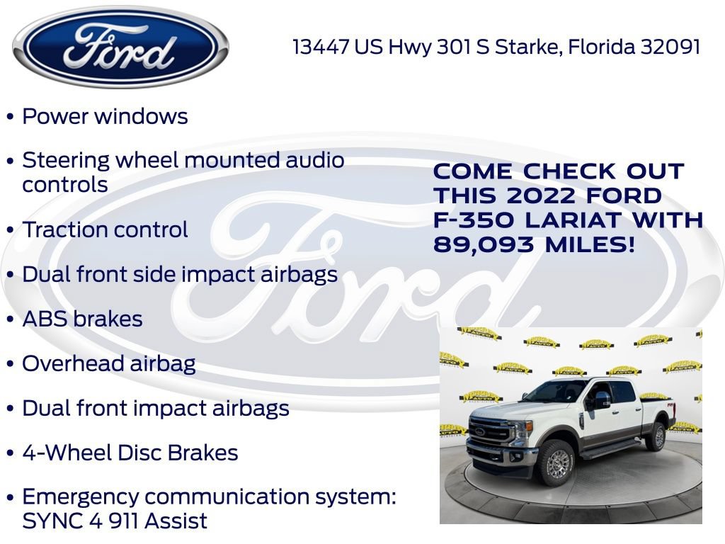 Certified 2022 Ford F350 Lariat w/ Chrome Package AWD/4WD image 27